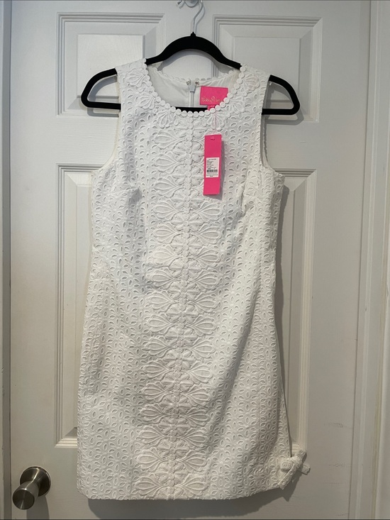 Lilly Pulitzer Dresses & Skirts - Lilly Pulitzer White Sleeveless Eyelet Shift Dress